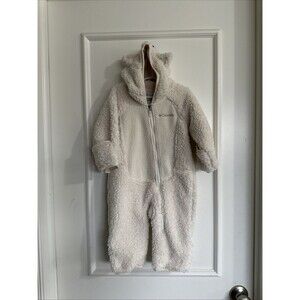 Columbia Baby 6-12 Months Snowsuit Warm Hood Mittens Footed Options White Sherpa